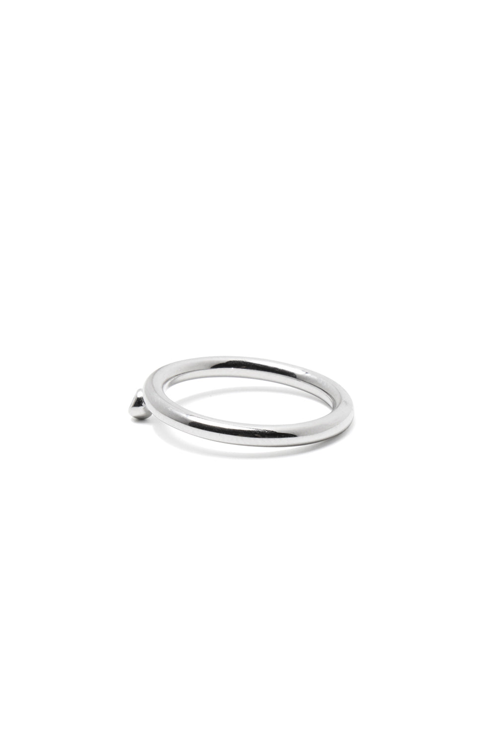 10K WHITE GOLD DIA HEMISPHERE RING