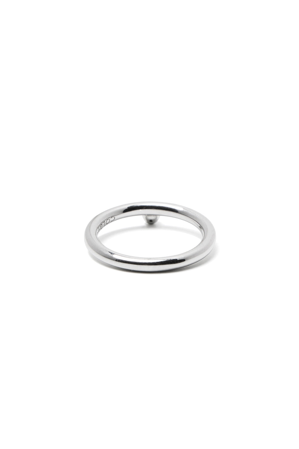 10K WHITE GOLD DIA HEMISPHERE RING