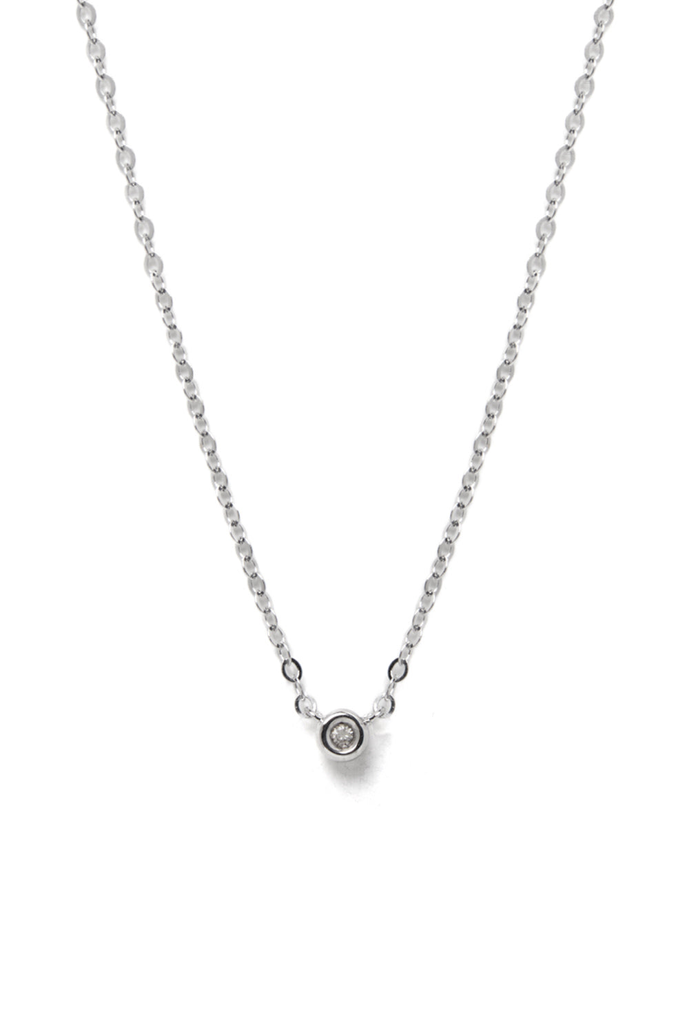 18K WHITE GOLD DIA PERFECTION NECKLACE LARGE