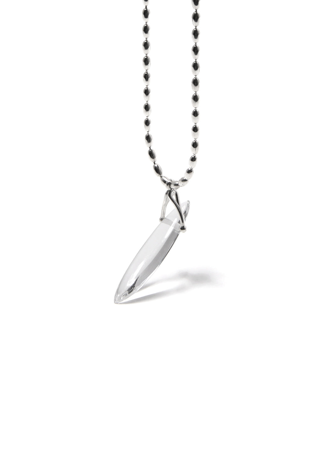 BOHO OVAL QUARTZ SHELL NECKLACE