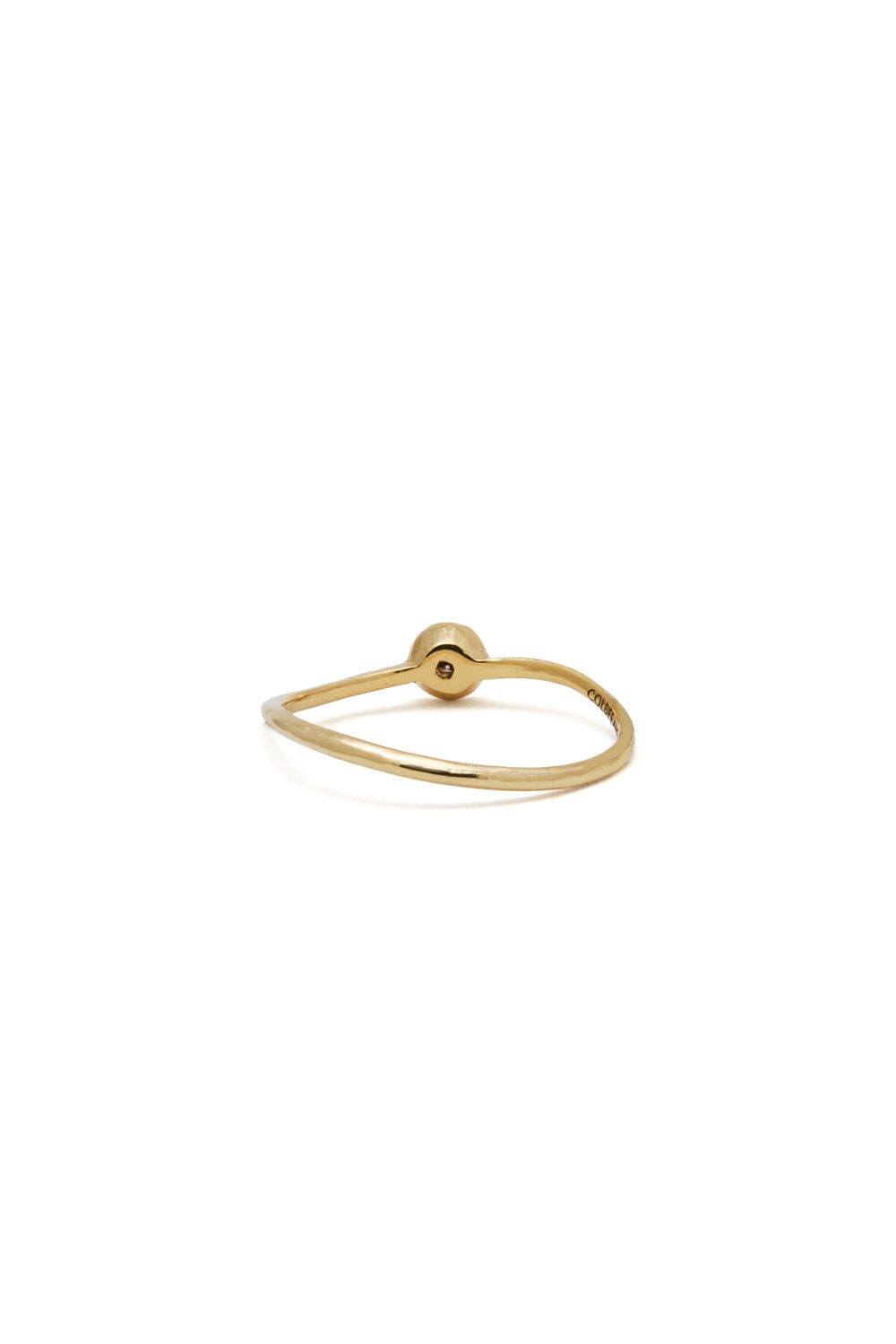 RENAISSANCE WAVY METALLIC GRAY DIAMOND RING
