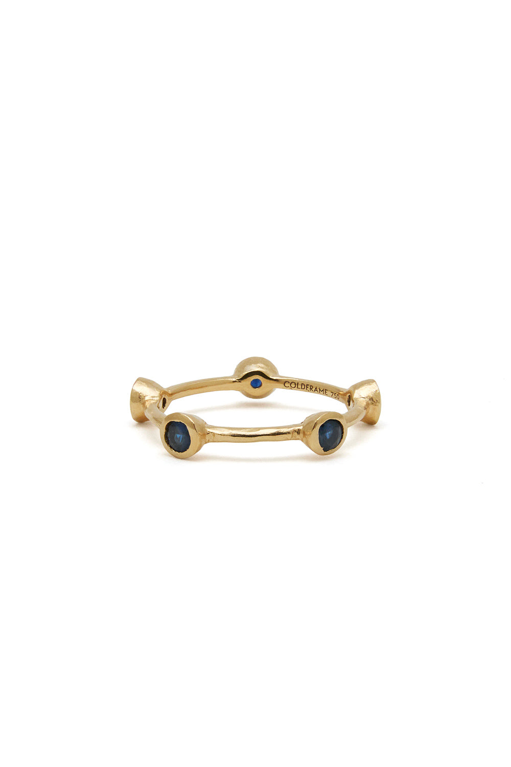 RENAISSANCE CROWN FIVE BLUE SAPPHIRE RING