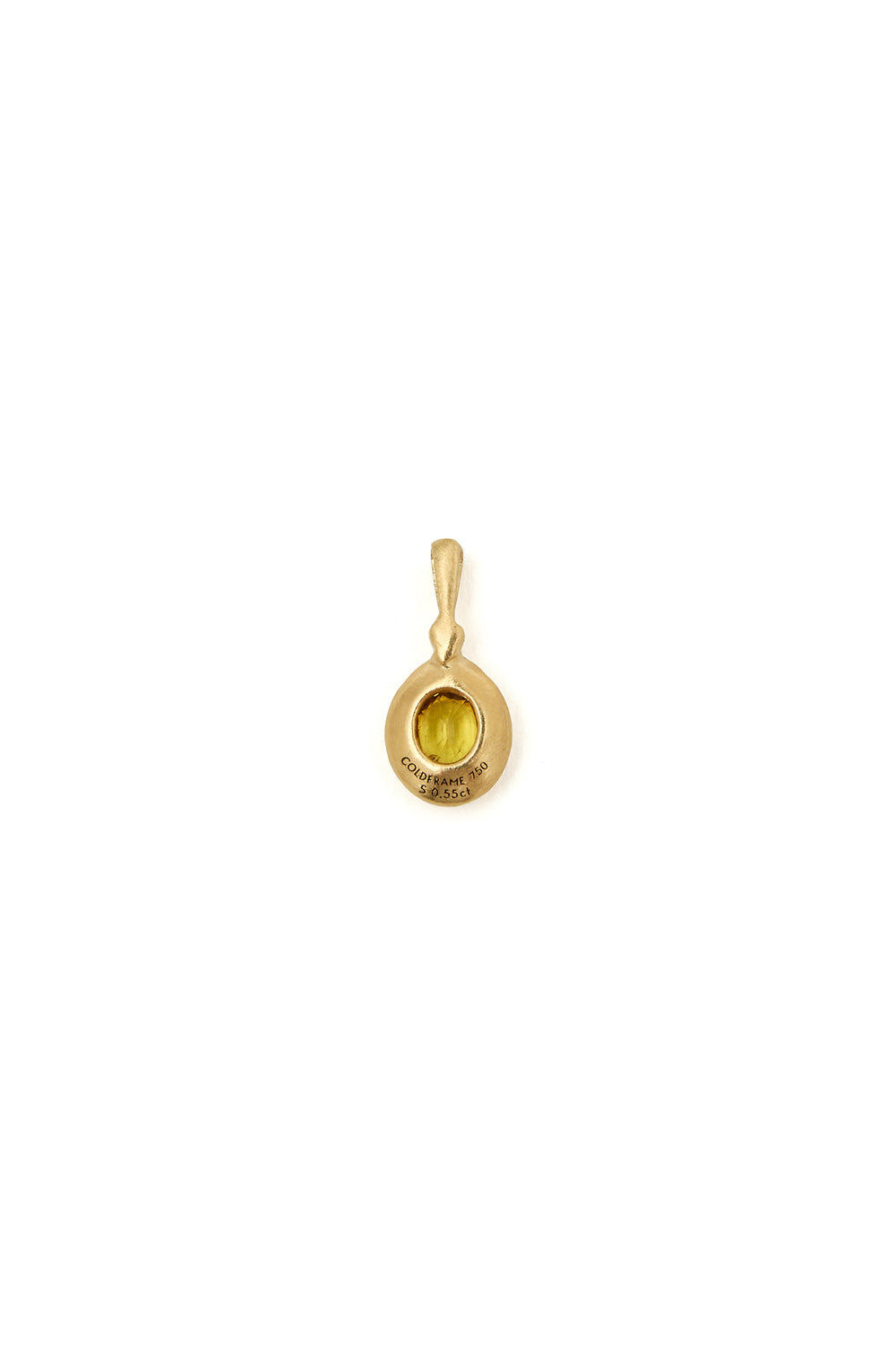 RENAISSANCE OVAL YELLOW SAPPHIRE PENDANT