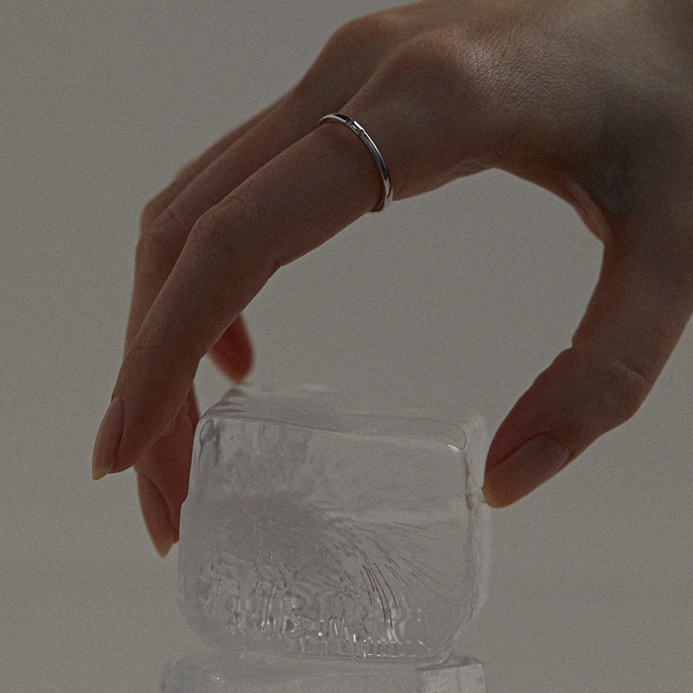 SLIM BODY DUO BAGUETTE DIAMOND YELLOW GOLD RING - COLDFRAME