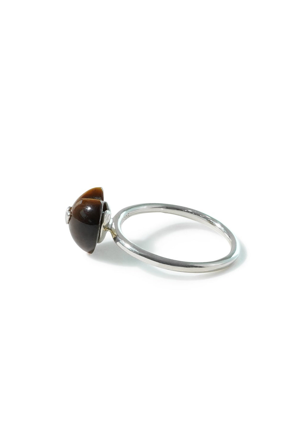 VERY VINTAGE TIGER'S-EYE HEART RING