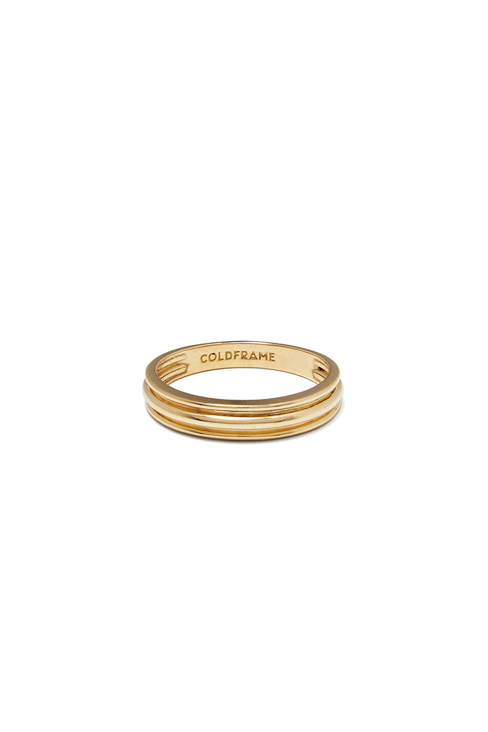 18K GOLD FLAT POTTERY VESSEL RING