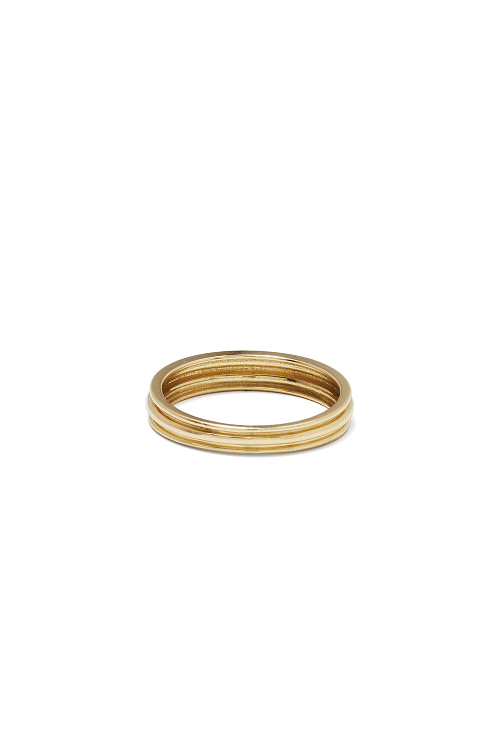 18K GOLD FLAT POTTERY VESSEL RING