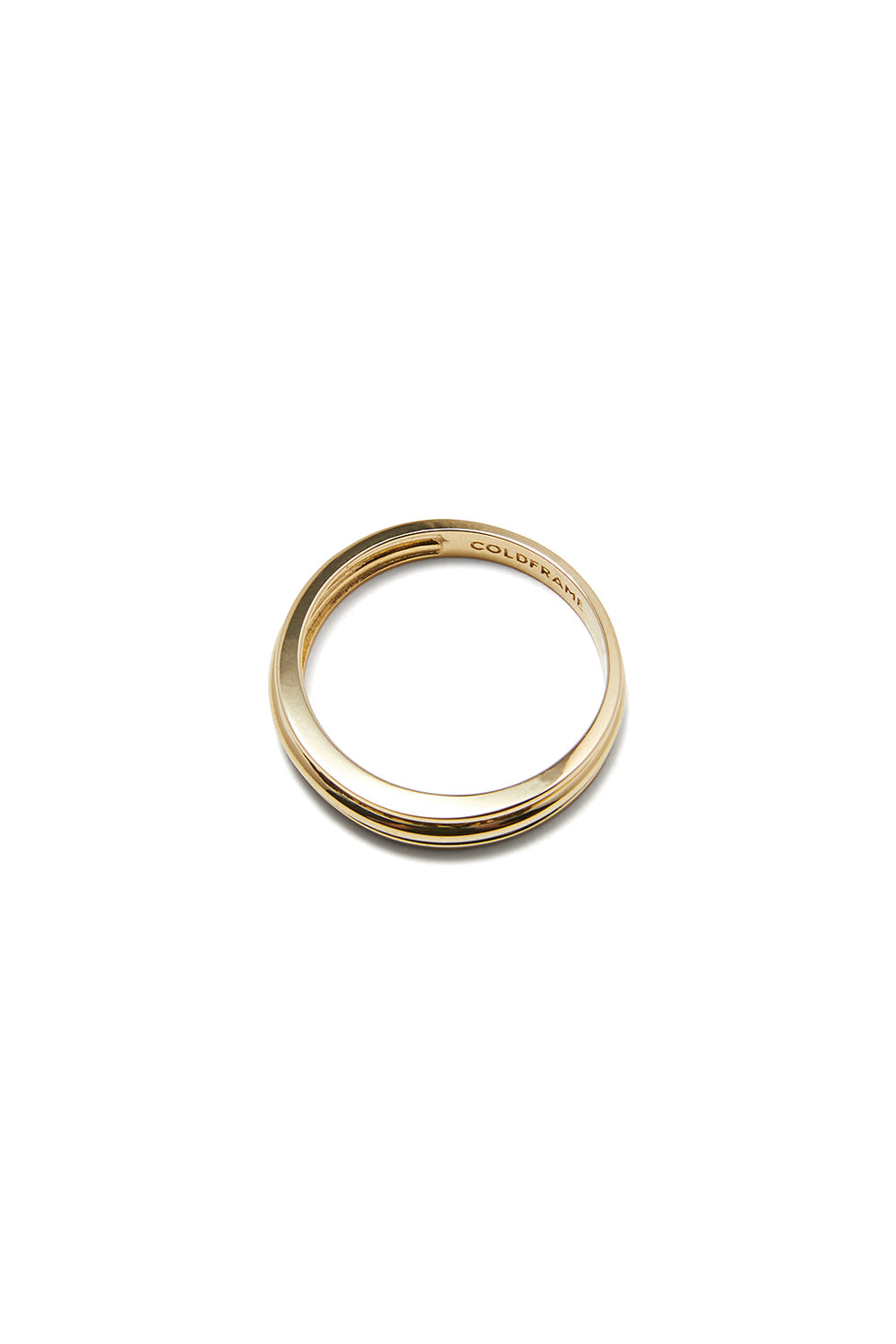 10K GOLD FLAT POTTERY VESSEL RING