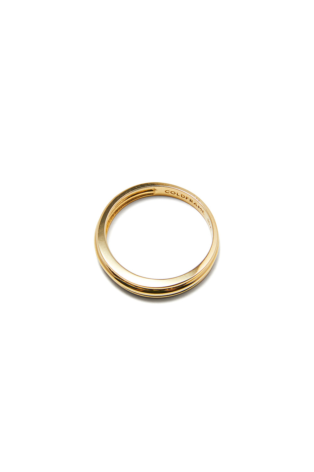 18K GOLD FLAT POTTERY VESSEL RING