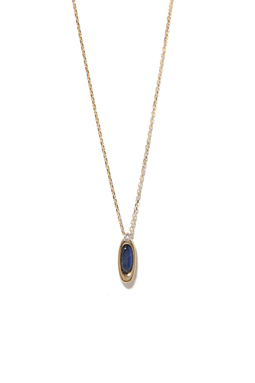 10K GOLD MINI ETERNAL BLUE LABRADORITE NECKLACE