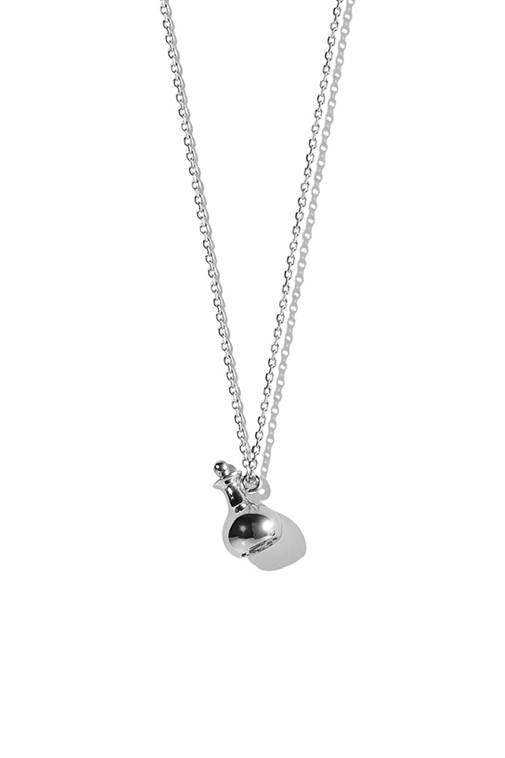 10K WHITE GOLD MINI BOTTIGLIA NECKLACE