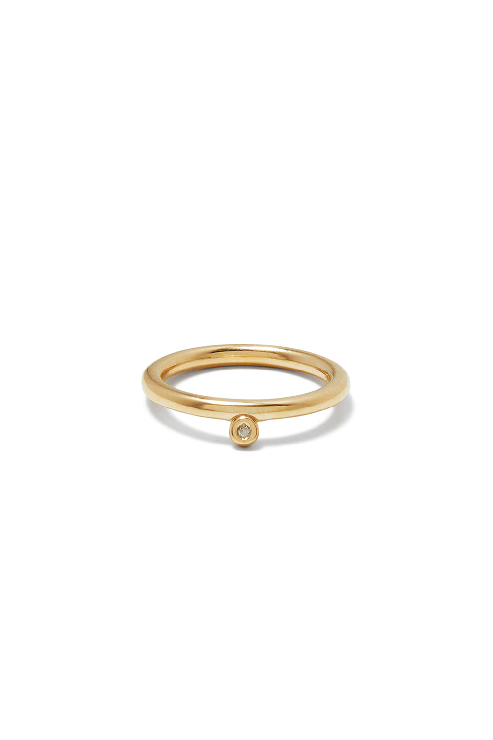 18K GOLD DIA HEMISPHERE RING