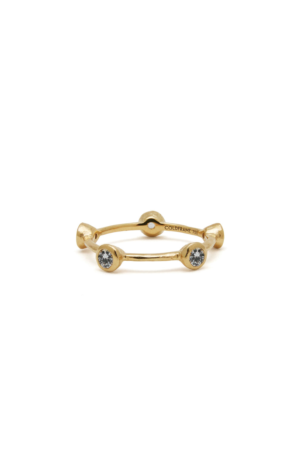 RENAISSANCE CROWN FIVE WHITE SAPPHIRE RING