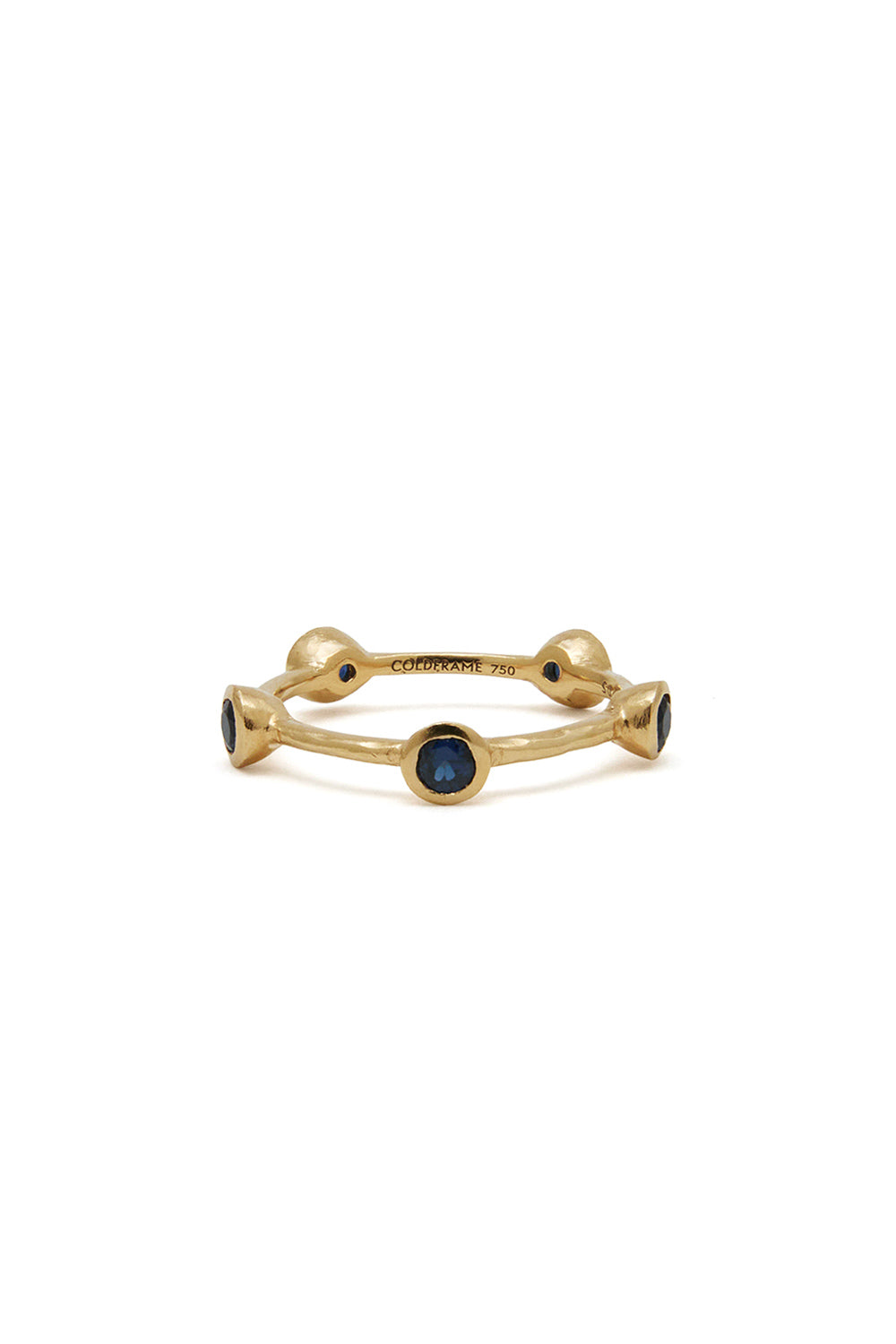 RENAISSANCE CROWN FIVE BLUE SAPPHIRE RING