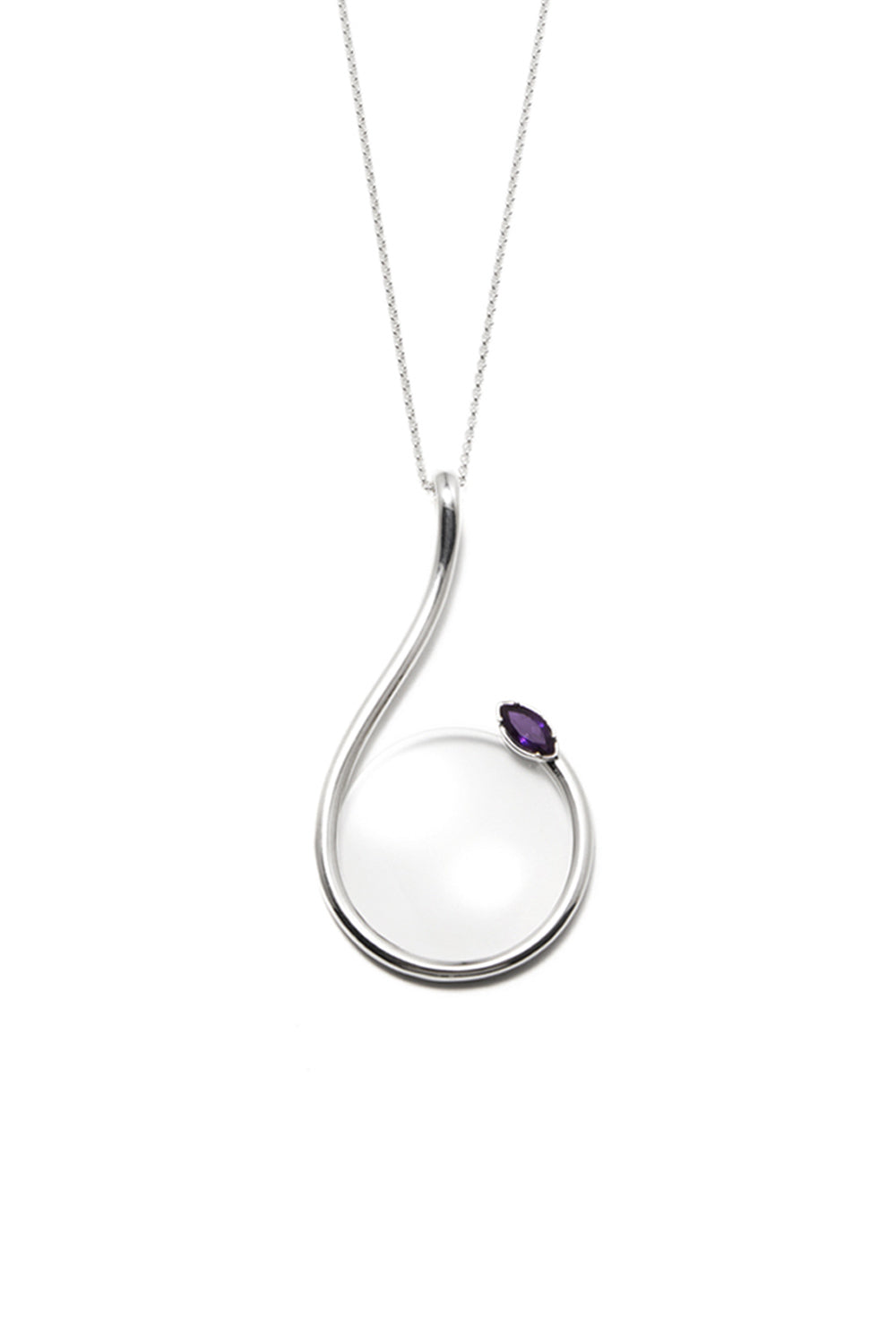 AMETHYST MAGNIFYING GLASS NECKLACE