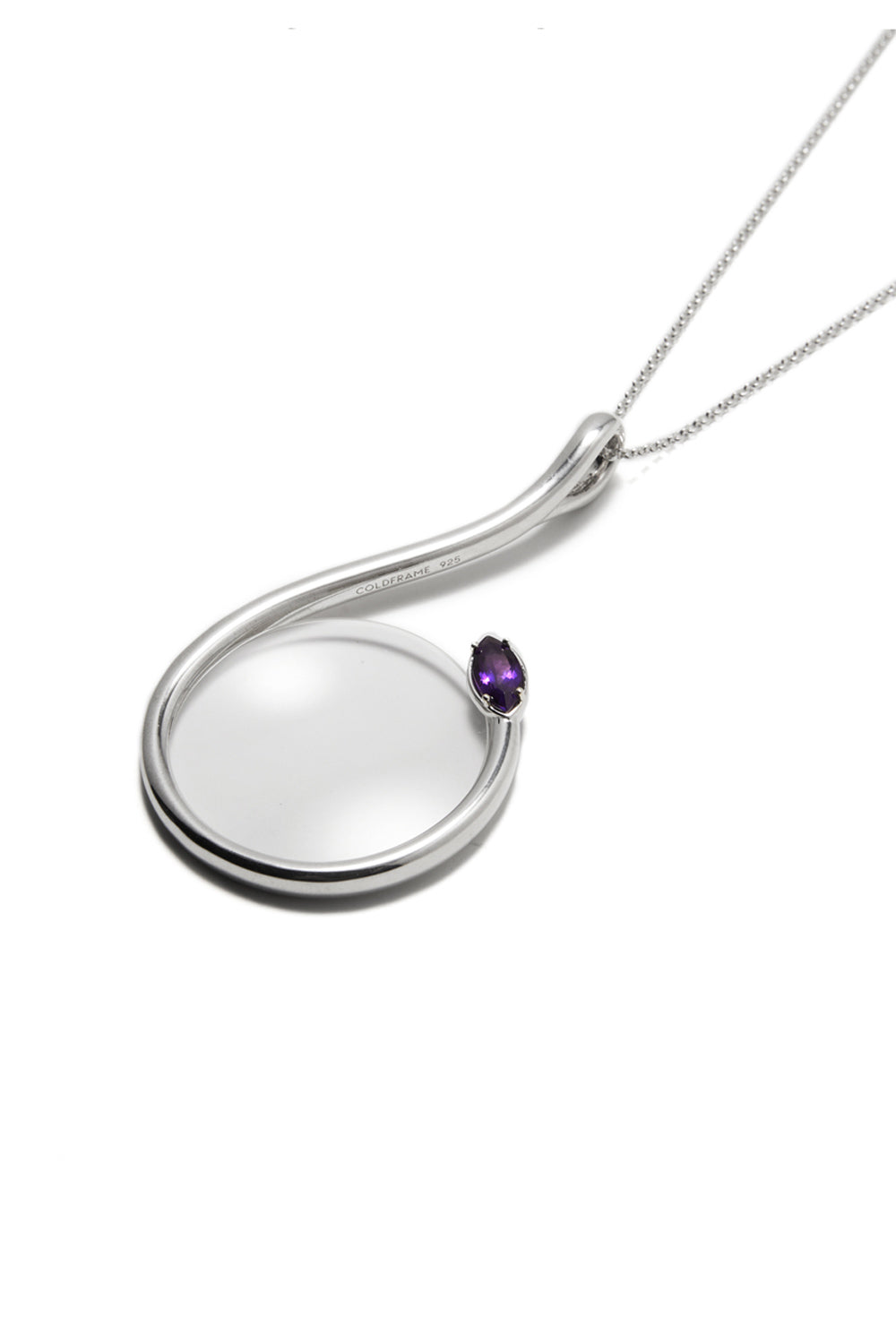 AMETHYST MAGNIFYING GLASS NECKLACE