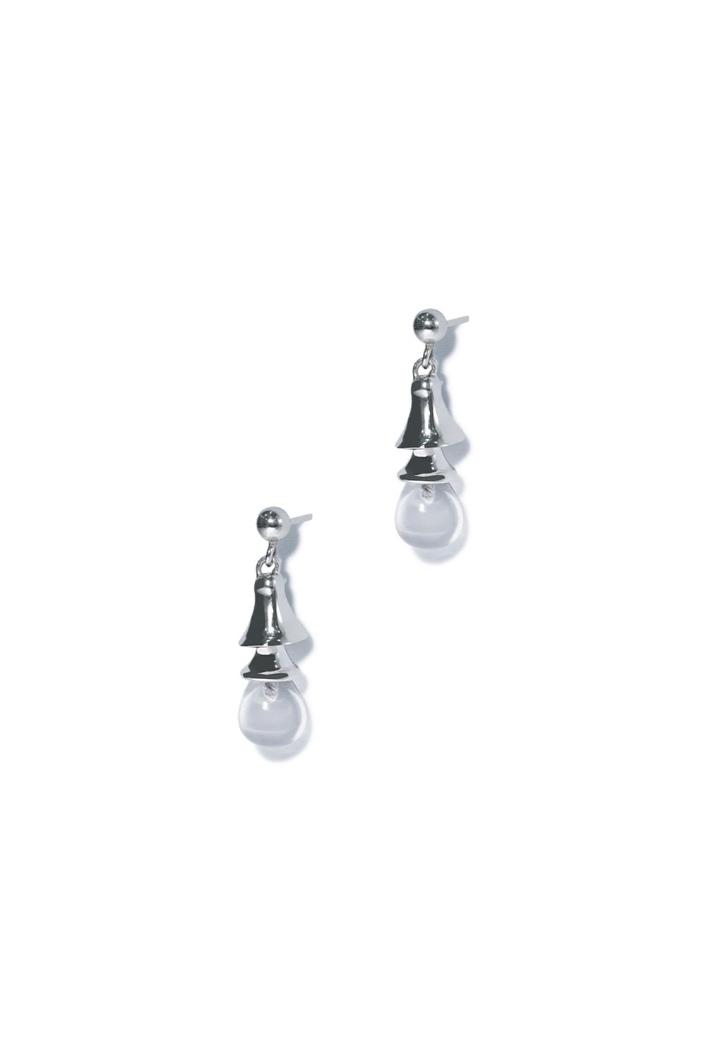 COLORLESS BELL EARRINGS