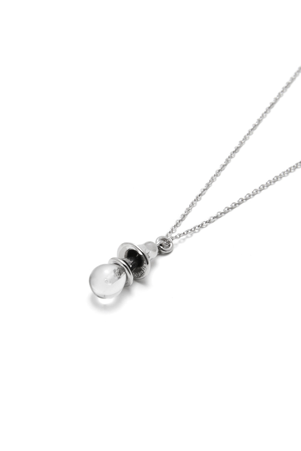 COLORLESS BELL NECKLACE