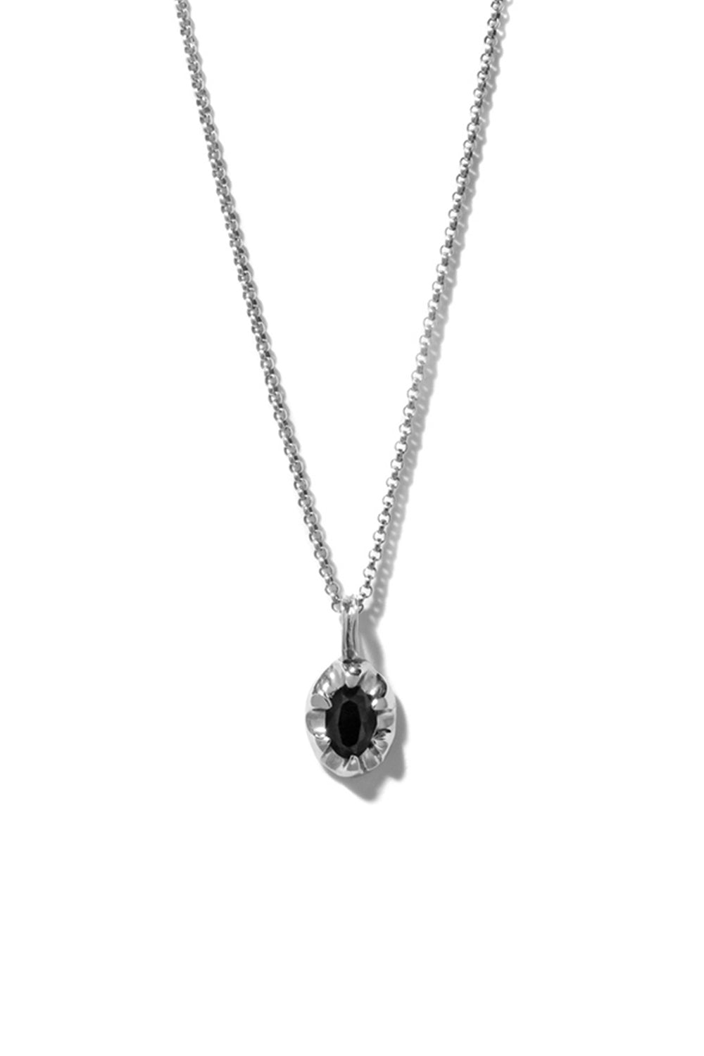 CLAW ONYX SILVER NECKLACE