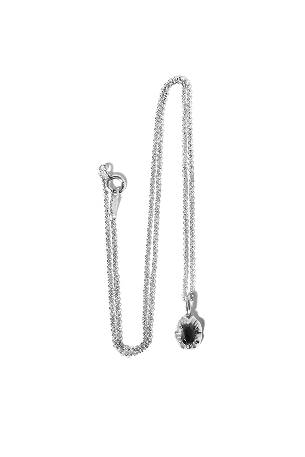 CLAW ONYX SILVER NECKLACE