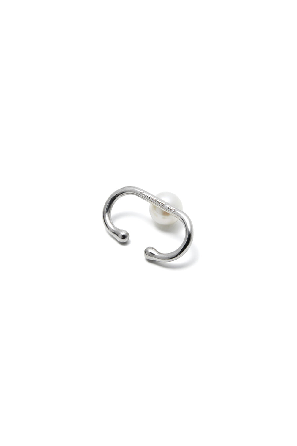 COLD WHITE PEARL EAR CUFF