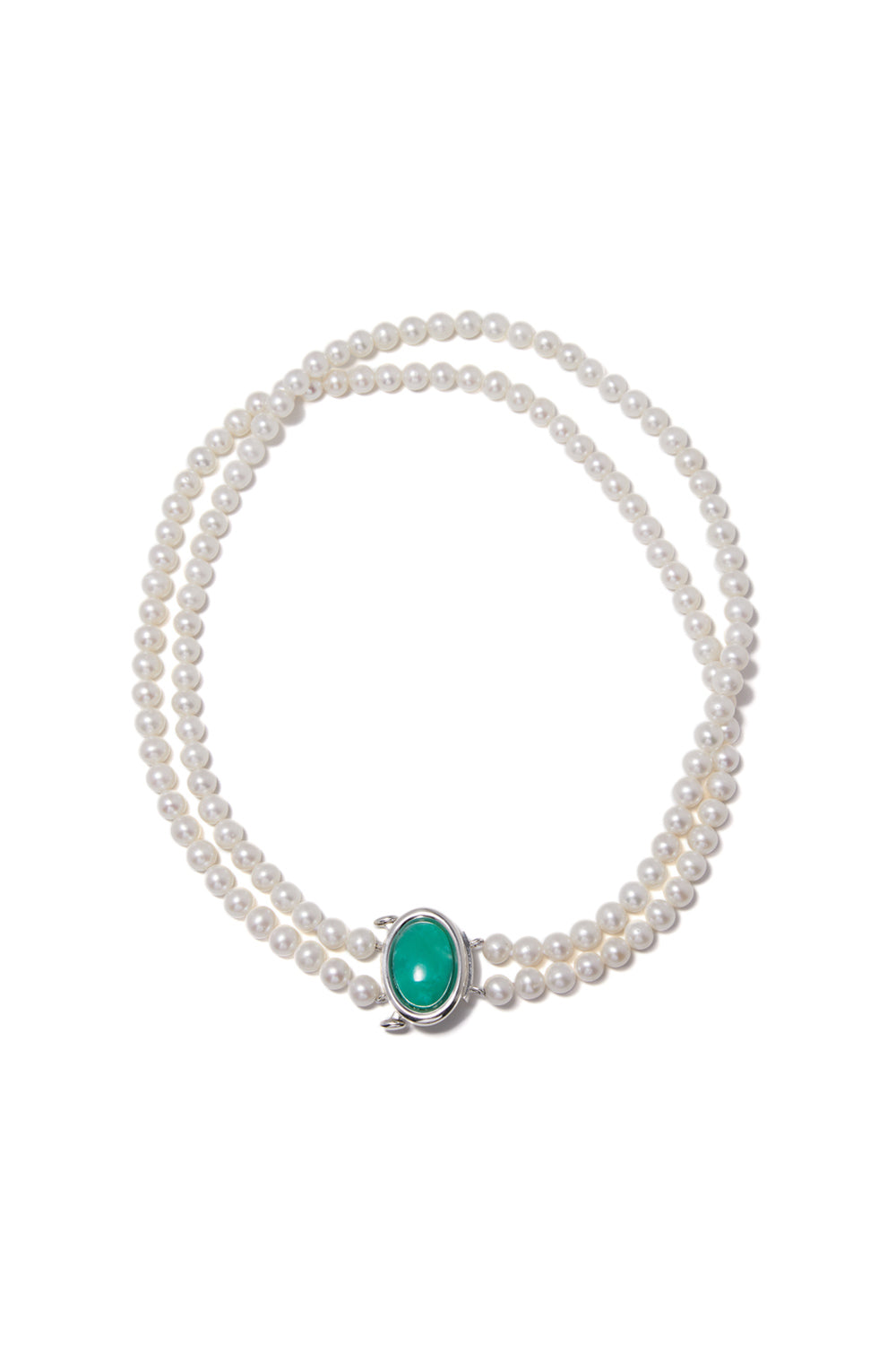 ETERNAL GREEN CALCEDONY PEARL NECKLACE