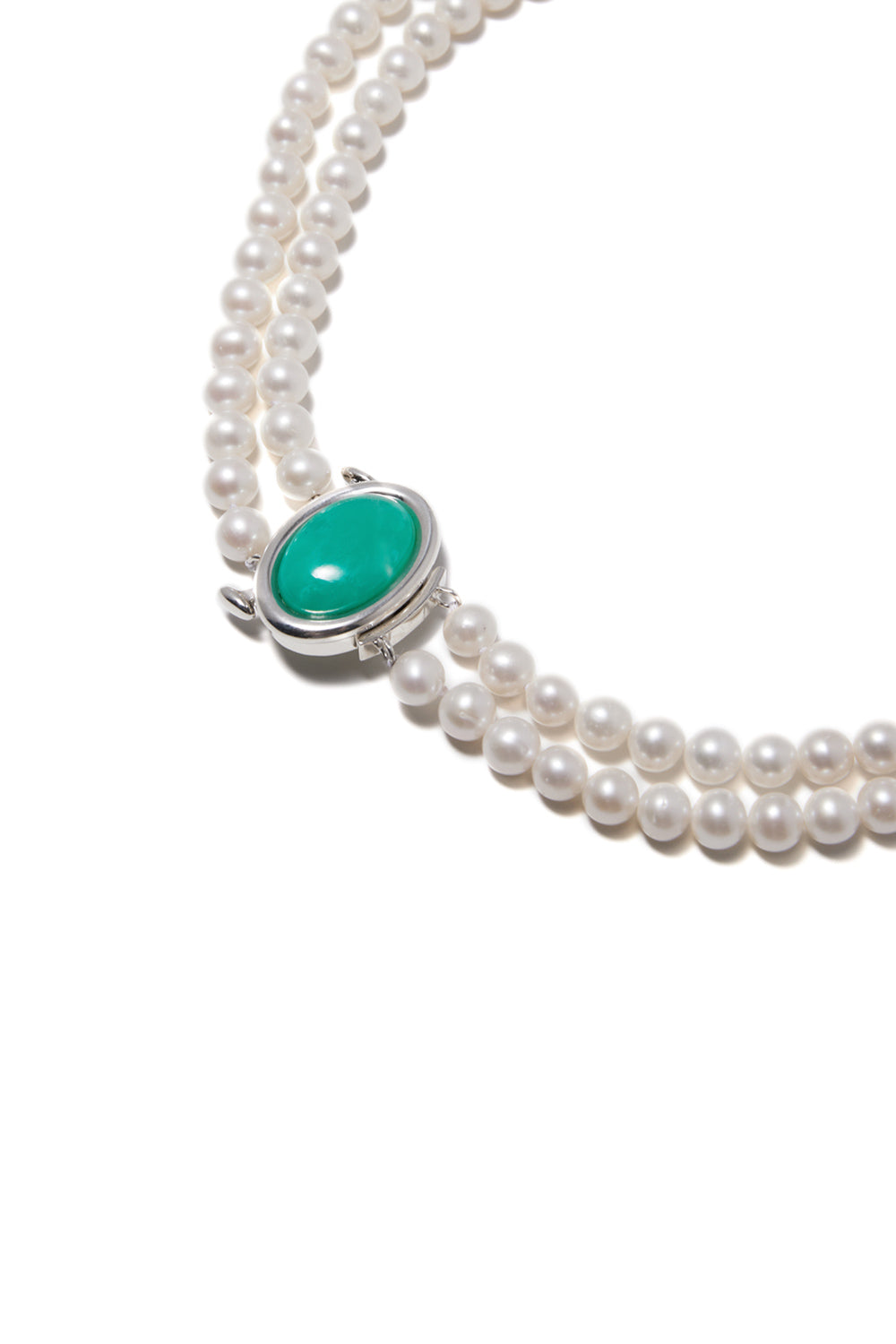 ETERNAL GREEN CALCEDONY PEARL NECKLACE