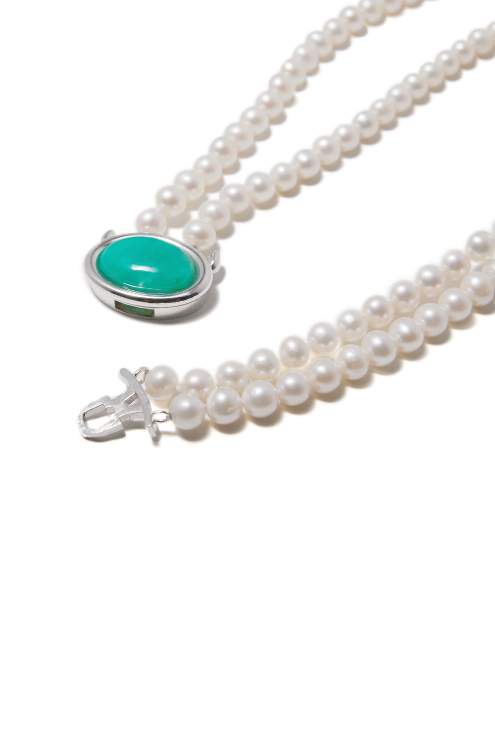 ETERNAL GREEN CALCEDONY PEARL NECKLACE