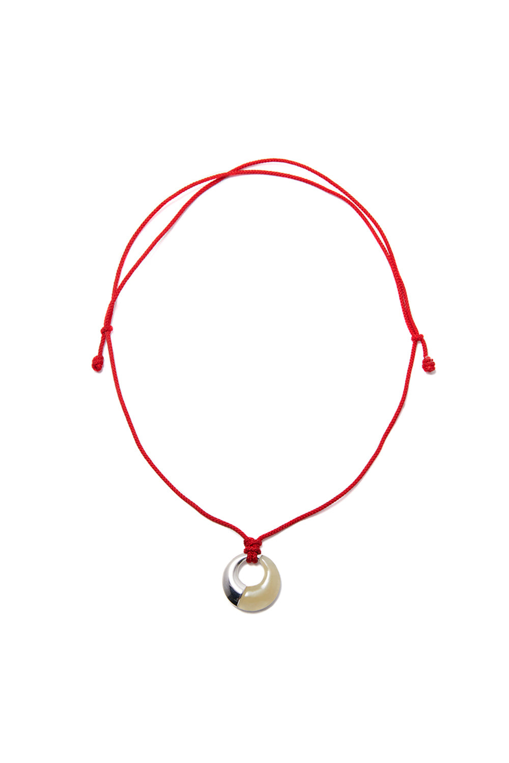 ETERNAL NEPHRITE JADE RED THREAD NECKLACE