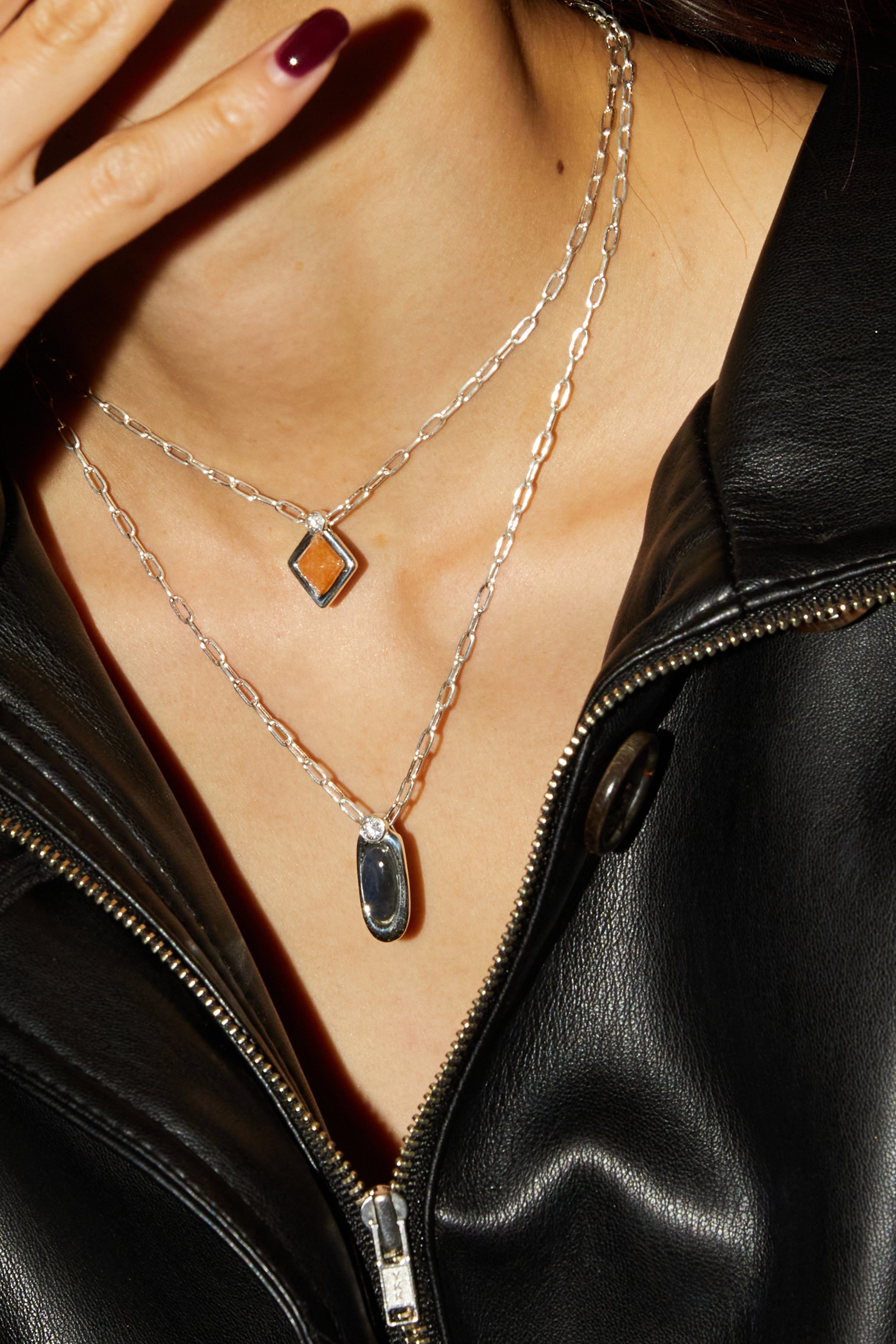 ETERNAL ORANGE QUARTZ NECKLACE