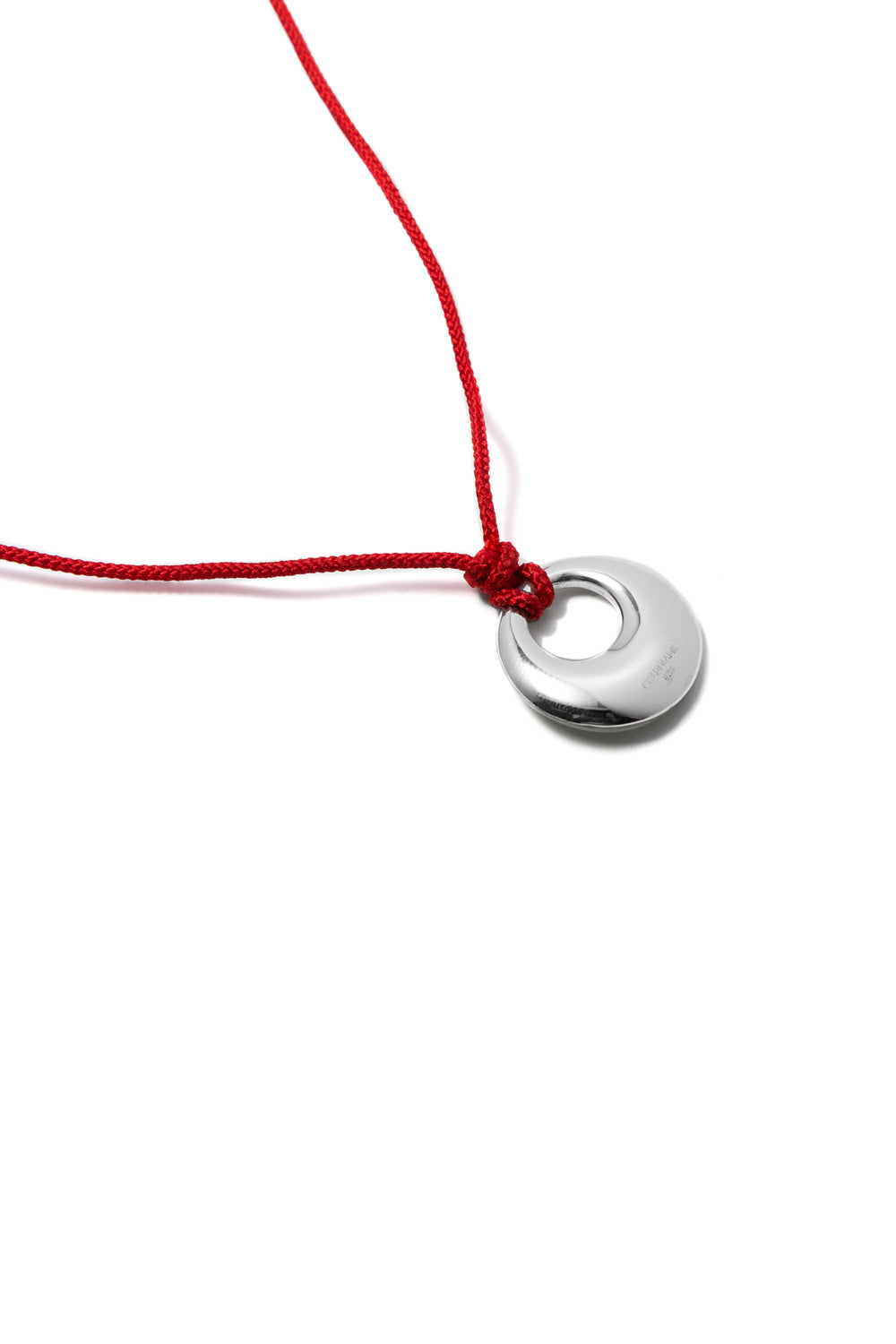 ETERNAL SILVER JADE RED THREAD NECKLACE