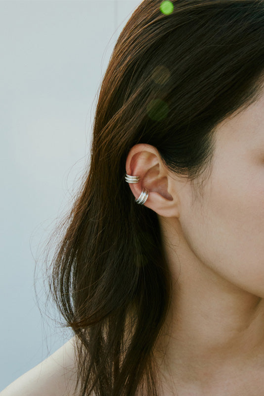 FLAT POTTERY VESSEL EAR CUFF - COLDFRAME