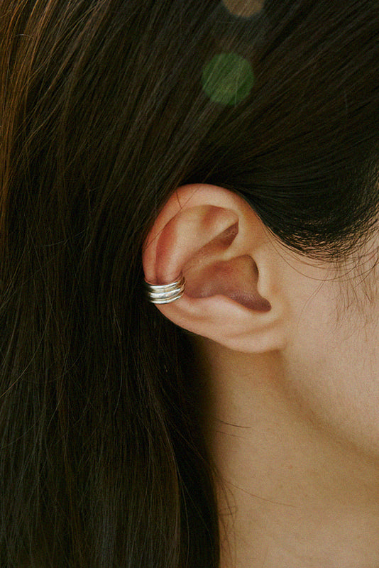 FLAT POTTERY VESSEL EAR CUFF - COLDFRAME