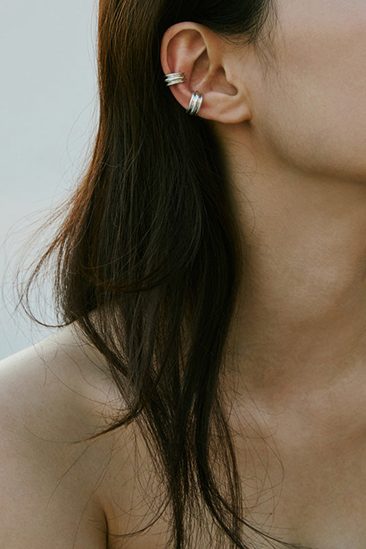 FLAT POTTERY VESSEL EAR CUFF - COLDFRAME