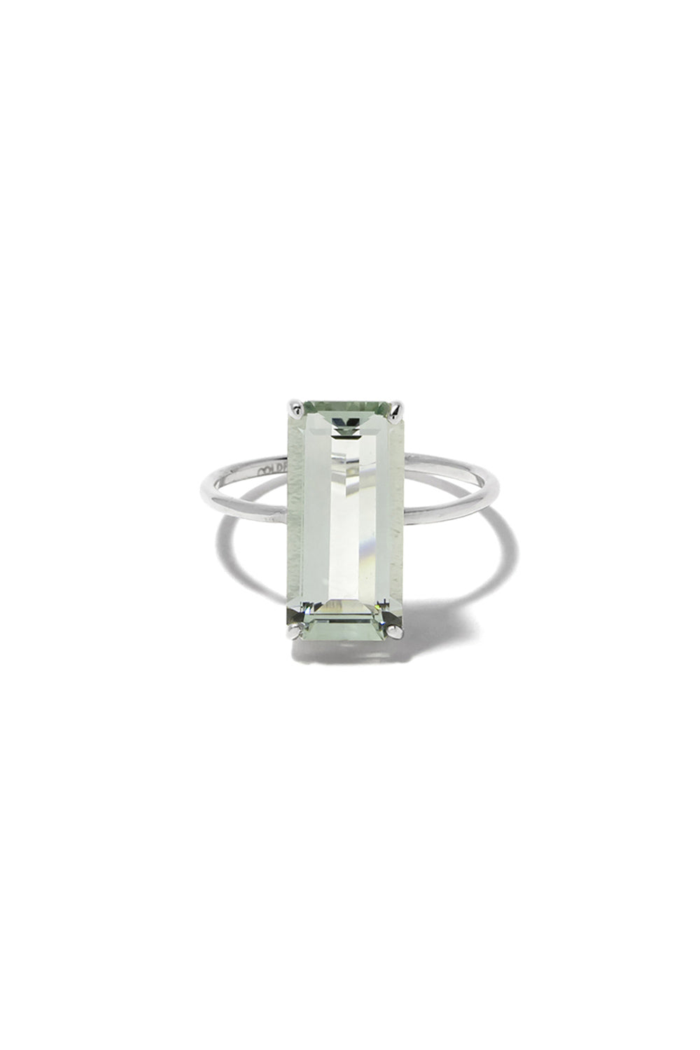 GREEN CHUNKY SQUARE RING