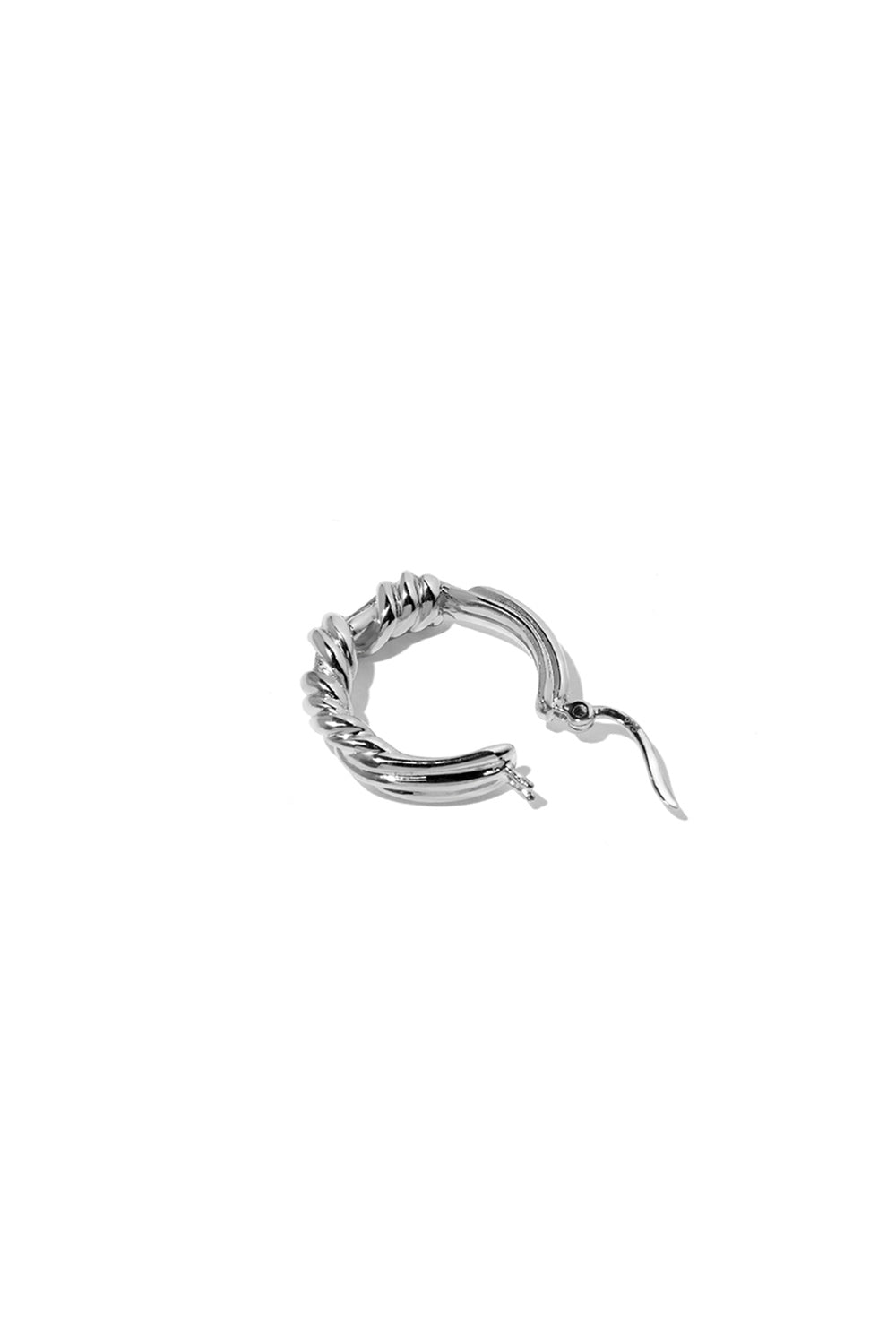 GORDIAN SWEATER SILVER HOOPS