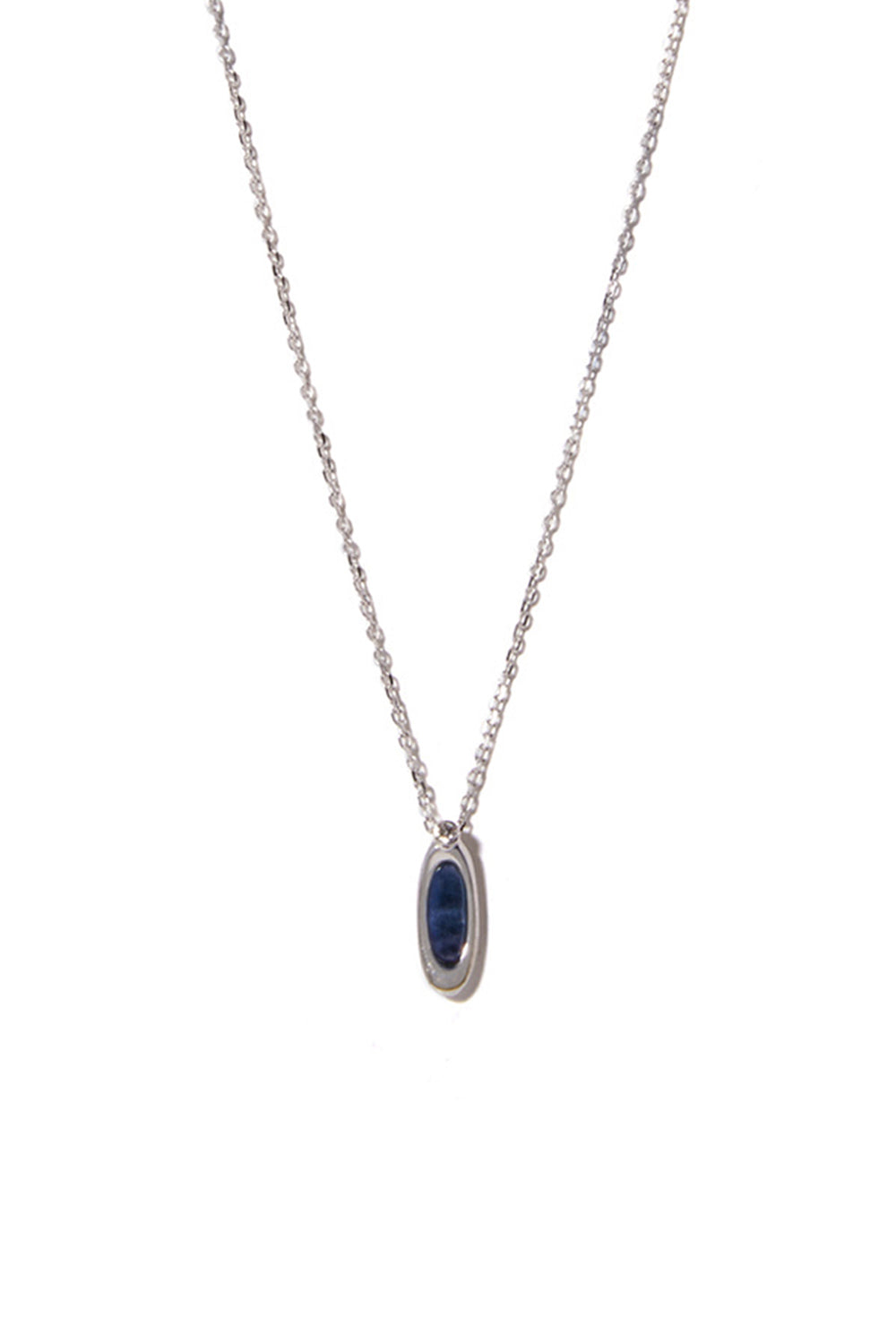 MINI ETERNAL BLUE LABRADORITE SILVER NECKLACE