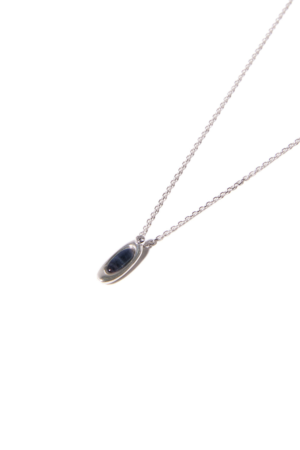 MINI ETERNAL BLUE LABRADORITE SILVER NECKLACE