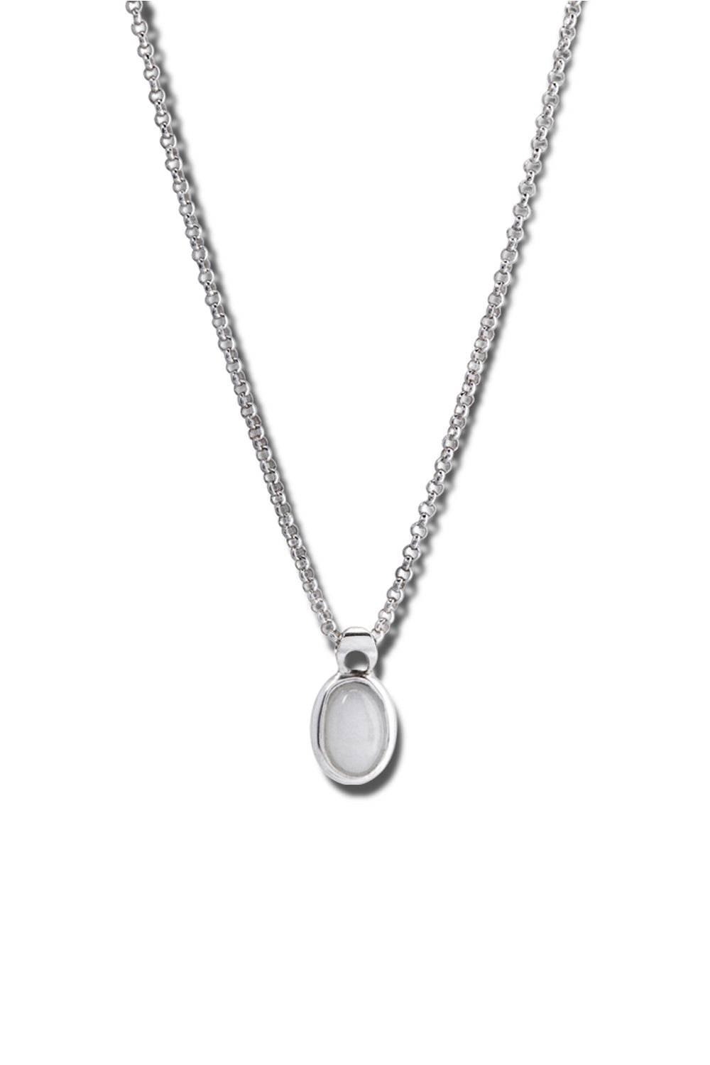 MOTHER'S WHITE QUARTZ NECKLACE