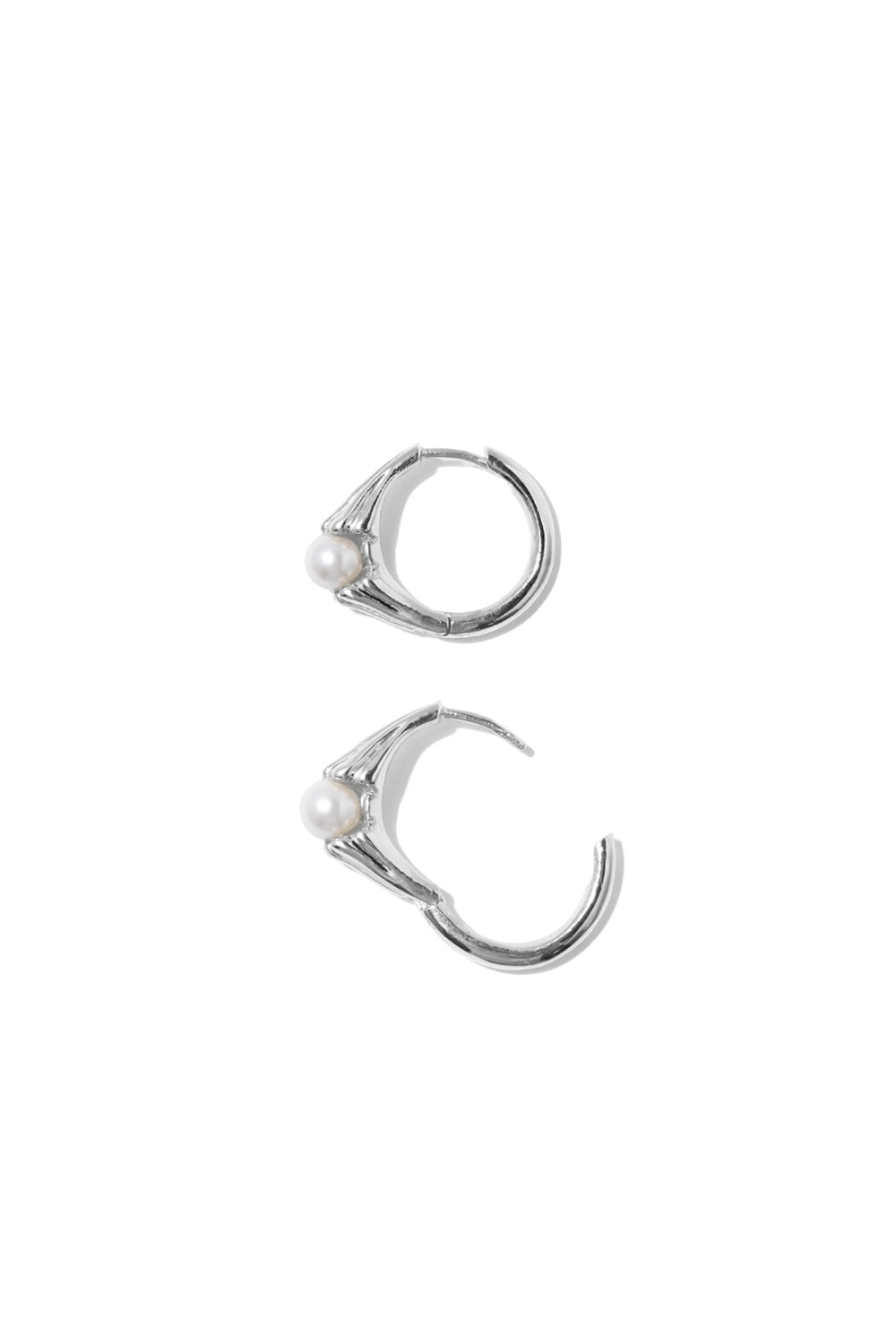 NATURA BIANCO PEARL HOOPS