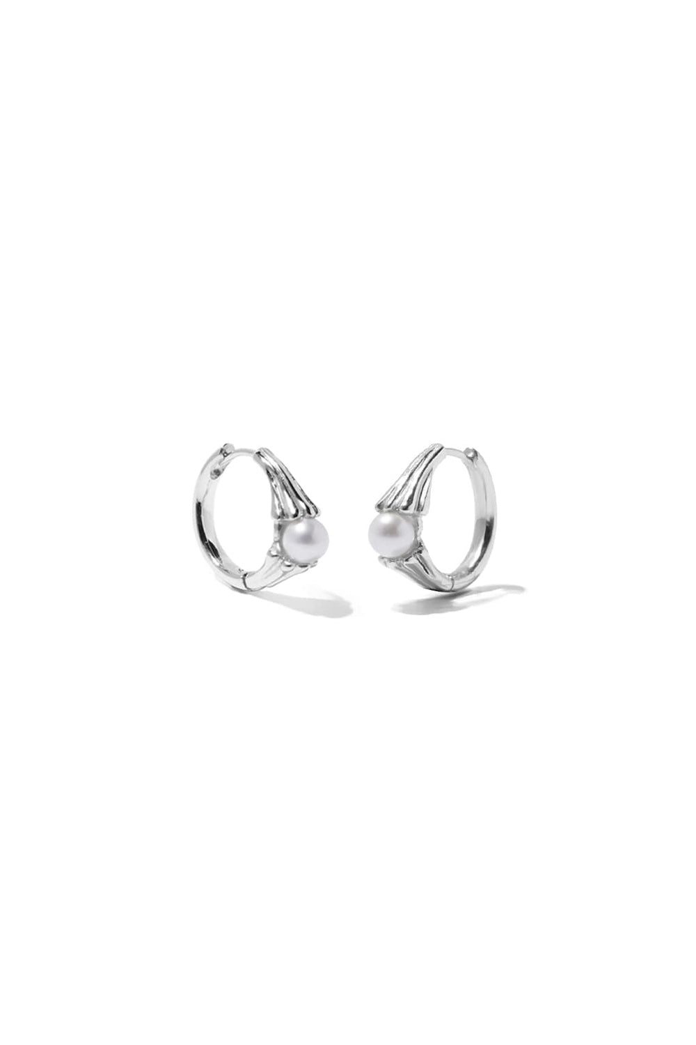 NATURA BIANCO PEARL HOOPS