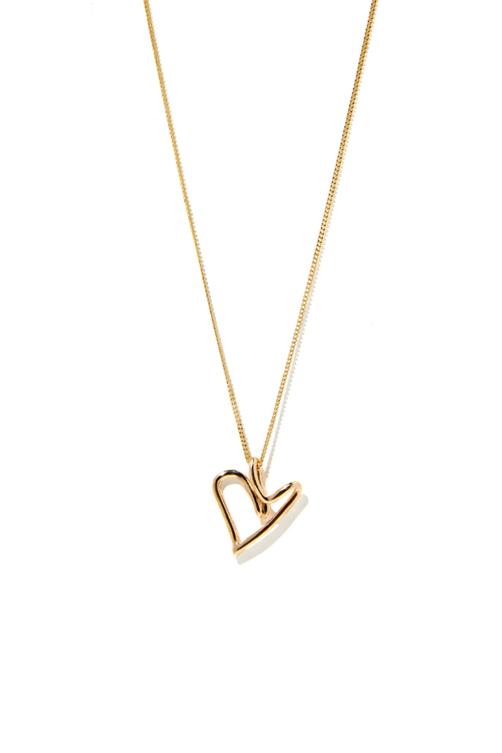 NEVER-ENDING SUMMER HEART GOLD NECKLACE