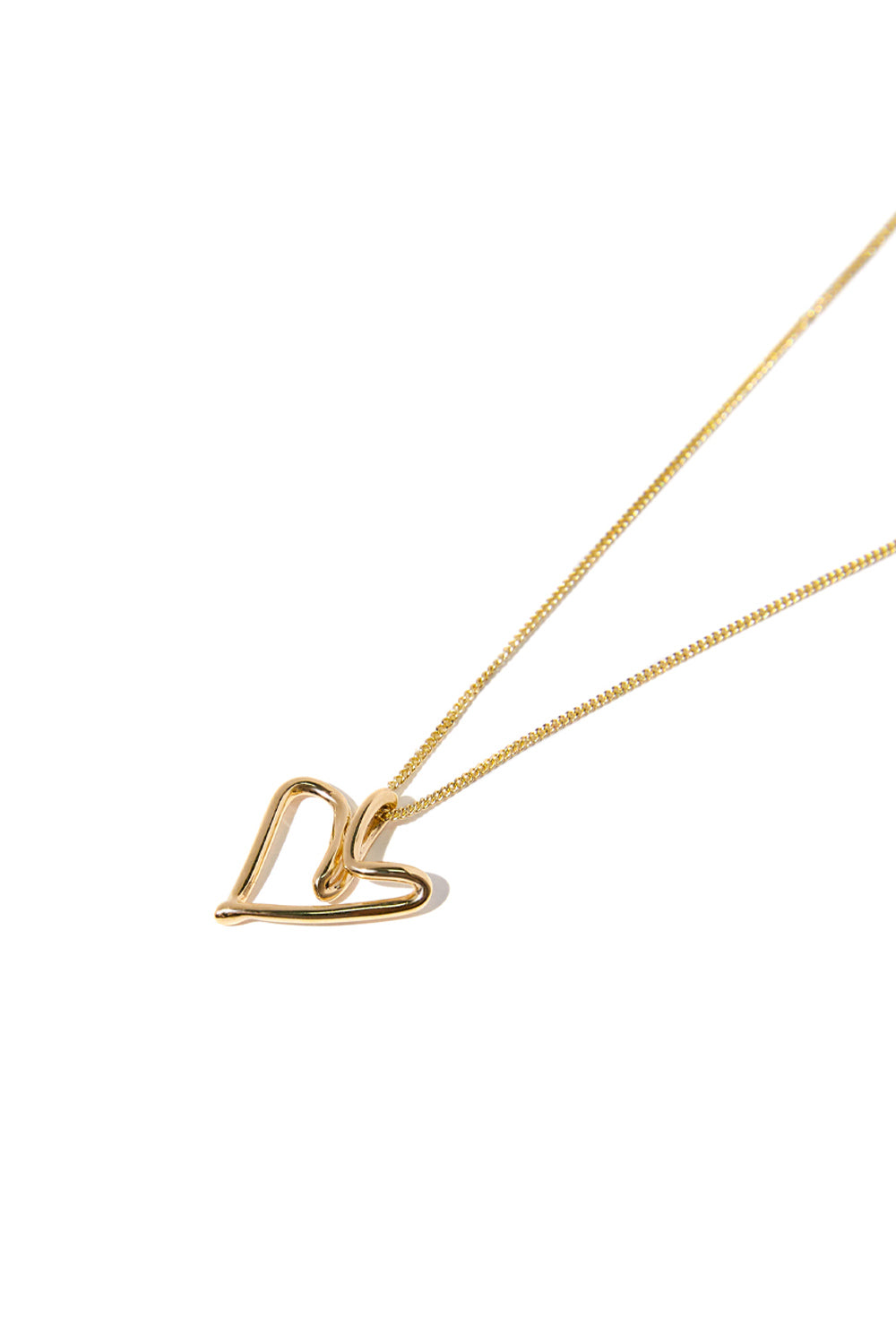 NEVER-ENDING SUMMER HEART GOLD NECKLACE