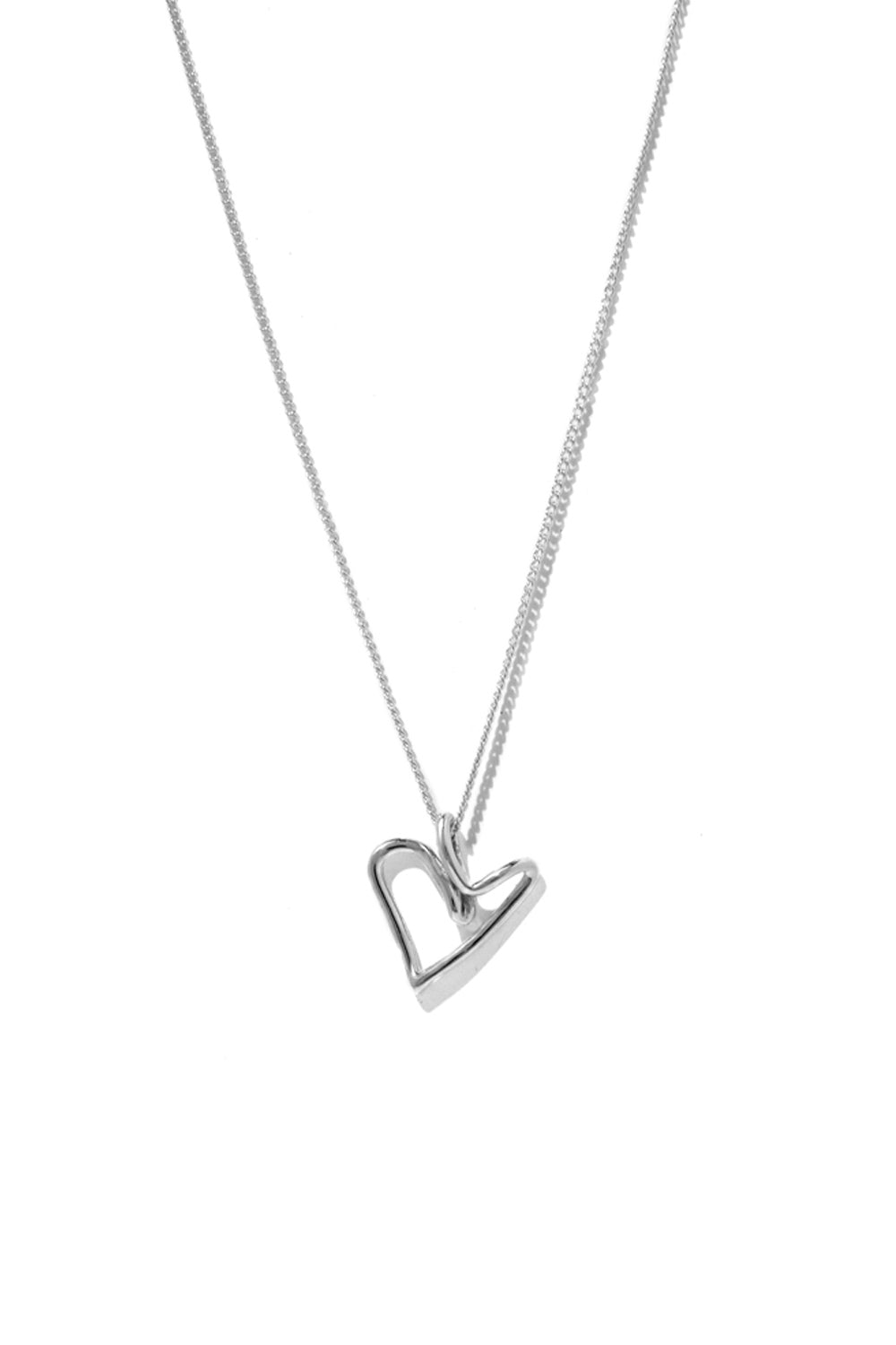 NEVER-ENDING SUMMER HEART SILVER NECKLACE