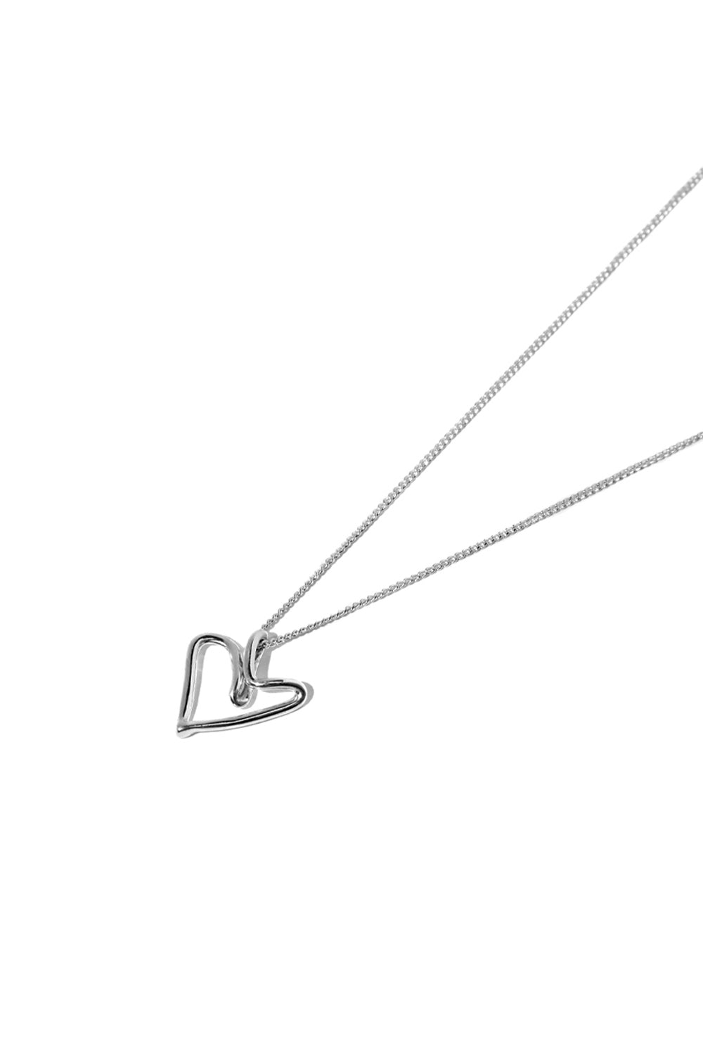 NEVER-ENDING SUMMER HEART SILVER NECKLACE