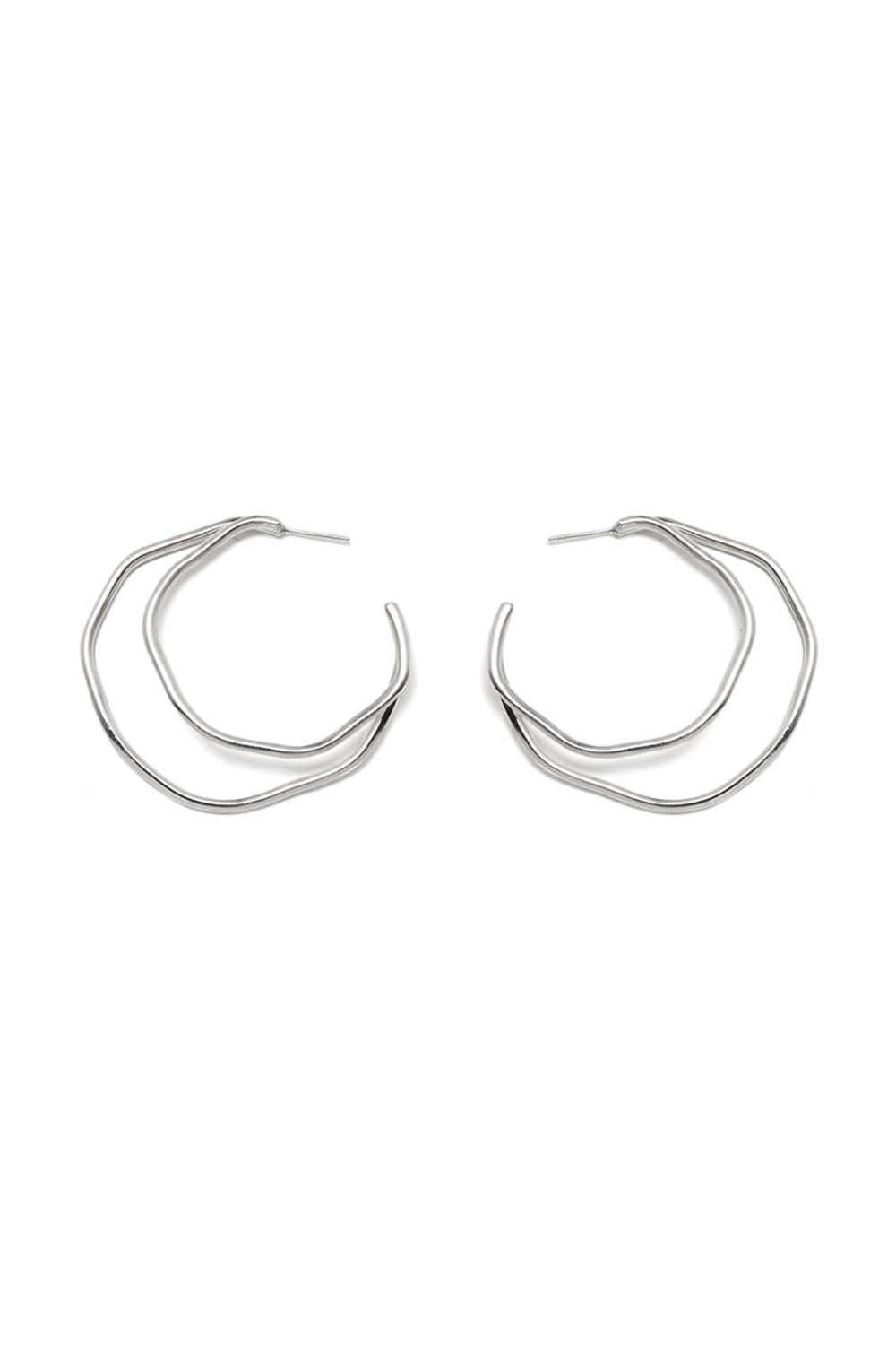 NEW LUX C-HOOP EARRINGS