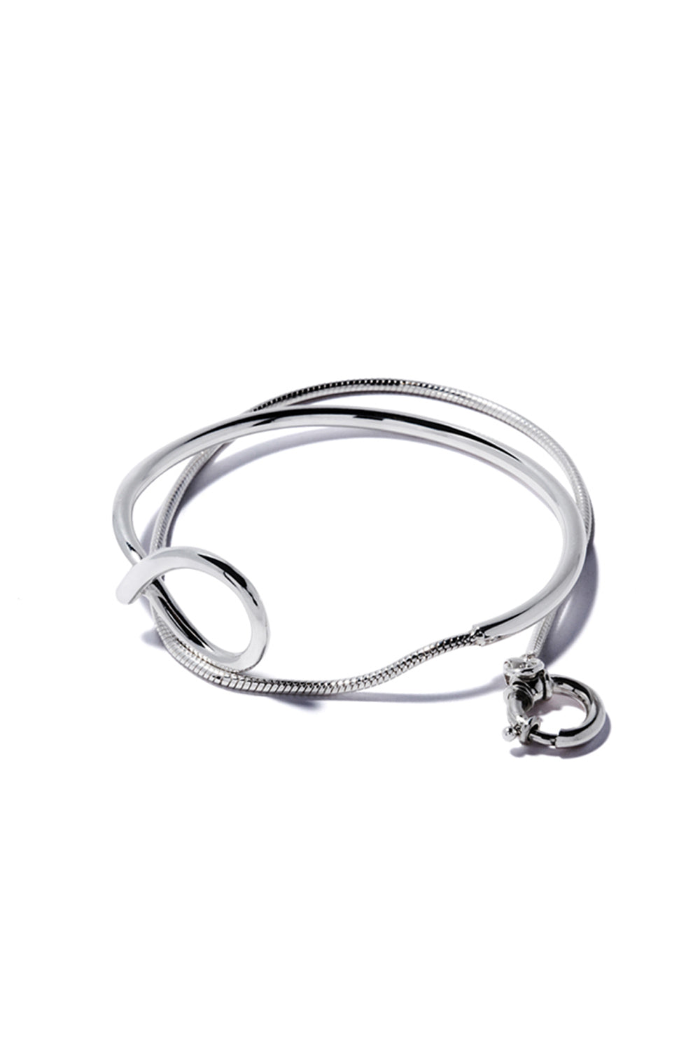 STRAPPY BRACELET IN SILVER