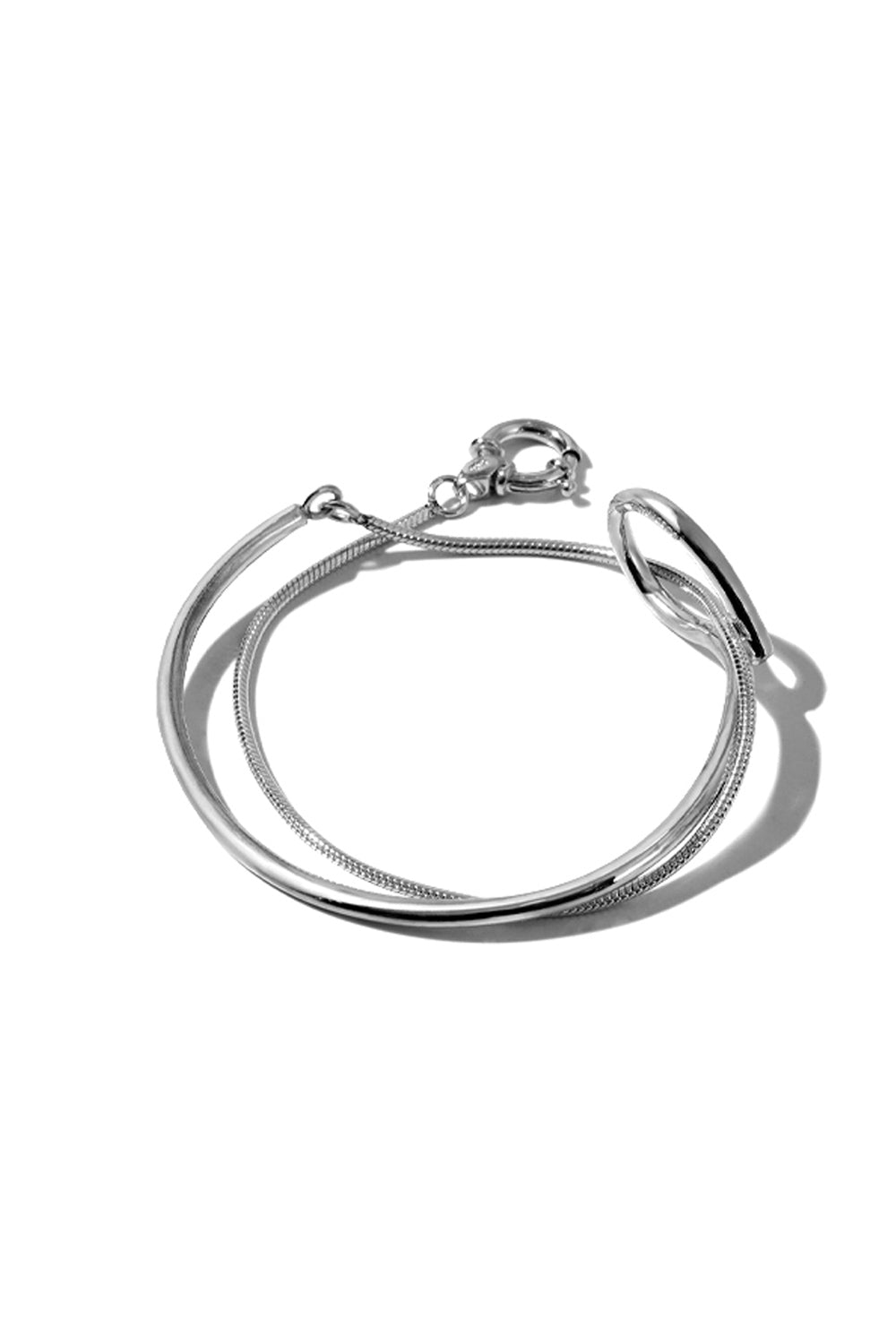 STRAPPY BRACELET IN SILVER