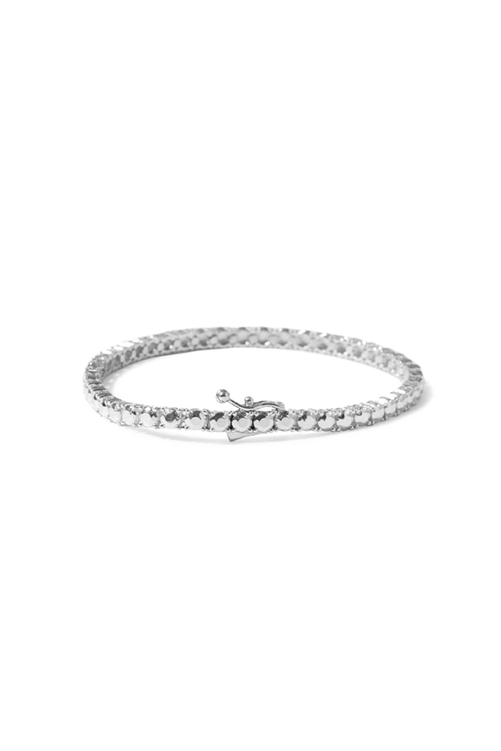 SILVER DIAMOND TENNIS BRACELET M