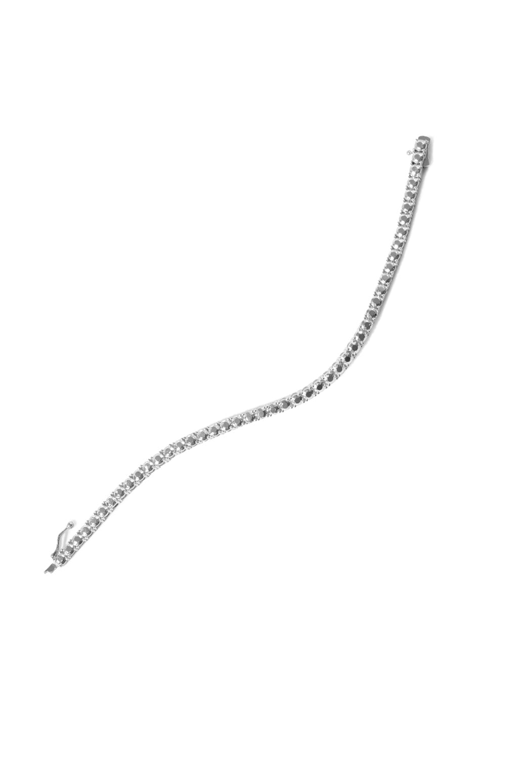 SILVER DIAMOND TENNIS BRACELET M